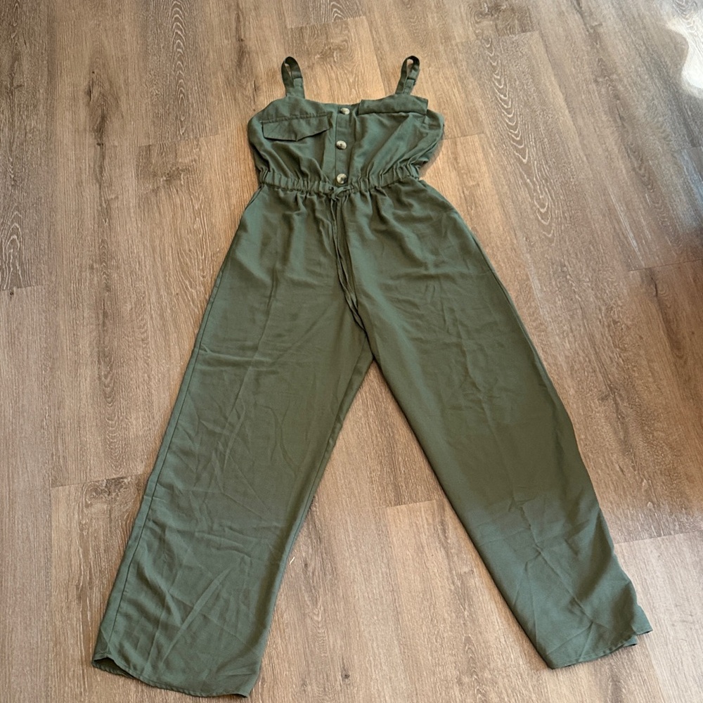 Olive Green Women's Jumpsuit